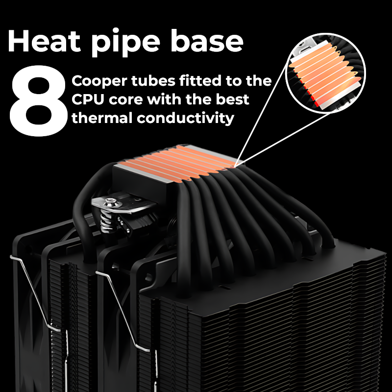 COOLTOP 1280: disipador 8 heatpipes y 2 ventiladores 12cm