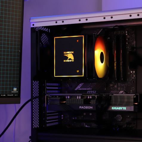 Disipador 8 heatpipes y 2 ventiladores Led ARGB Intel AMD Negro